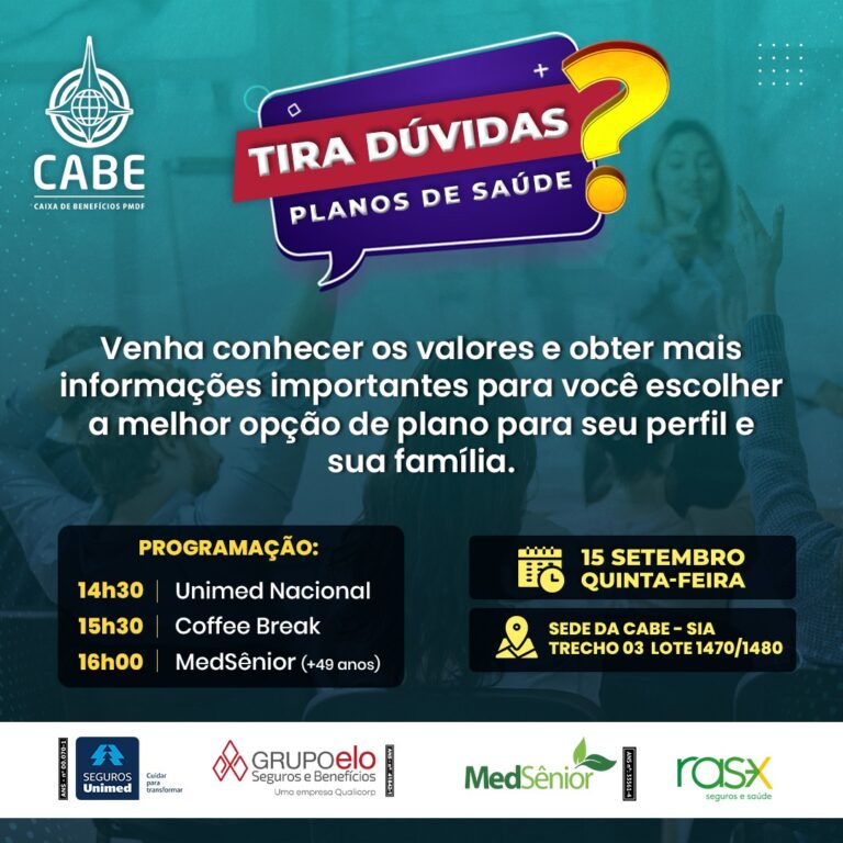 Encontro para tirar todas as dúvidas sobre planos de saúde