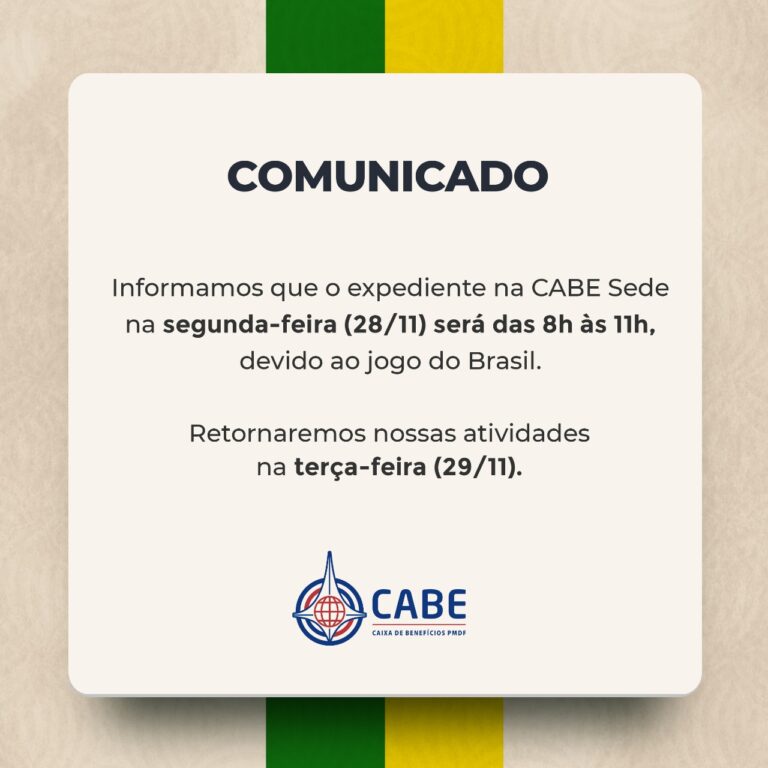Mudança de horário no expediente da SEDE e do Restaurante nesta segunda-feira