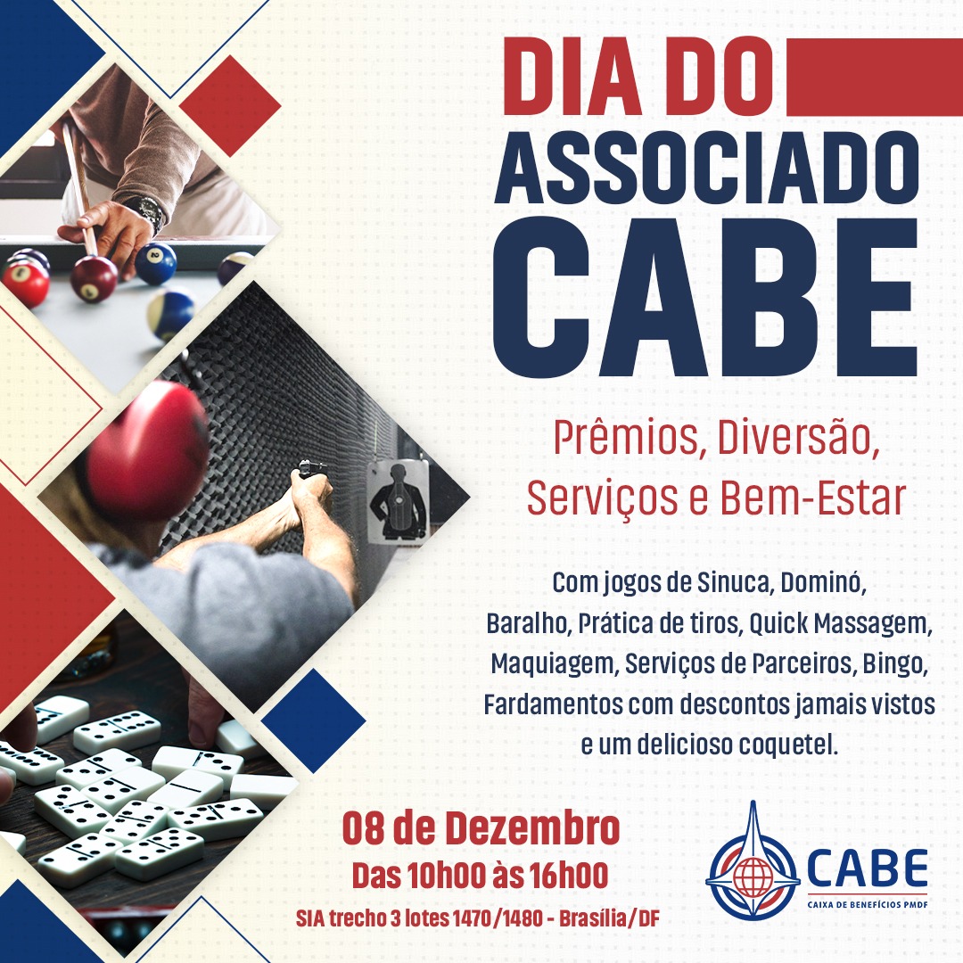 Prêmios, Diversão e muito mais só para você Associado CABE