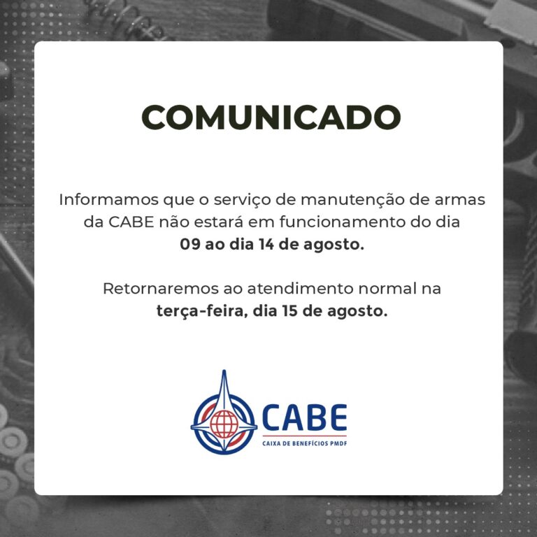 Manutenção de armas da CABE